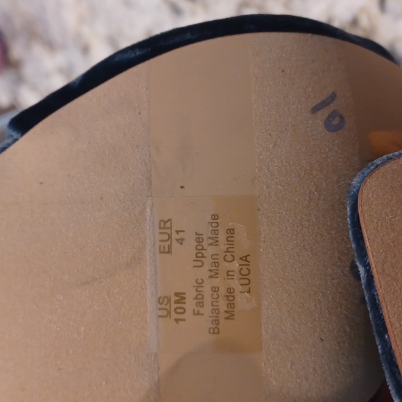 SAM EDELMAN LUCIA ANKLE STRAP VELVET SANDALS $160 - Picture 7 of 7